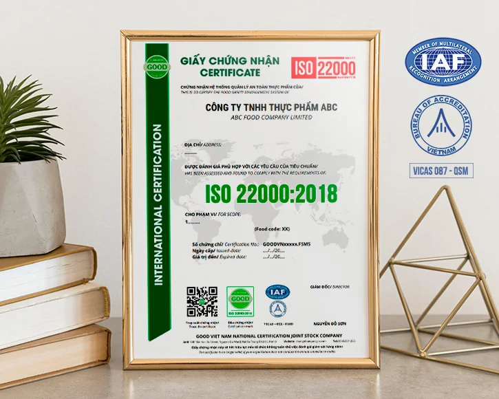 Logo chứng nhận ISO 22000 là gì? Ý nghĩa & cách dùng đúng chuẩn | G-GLOBAL