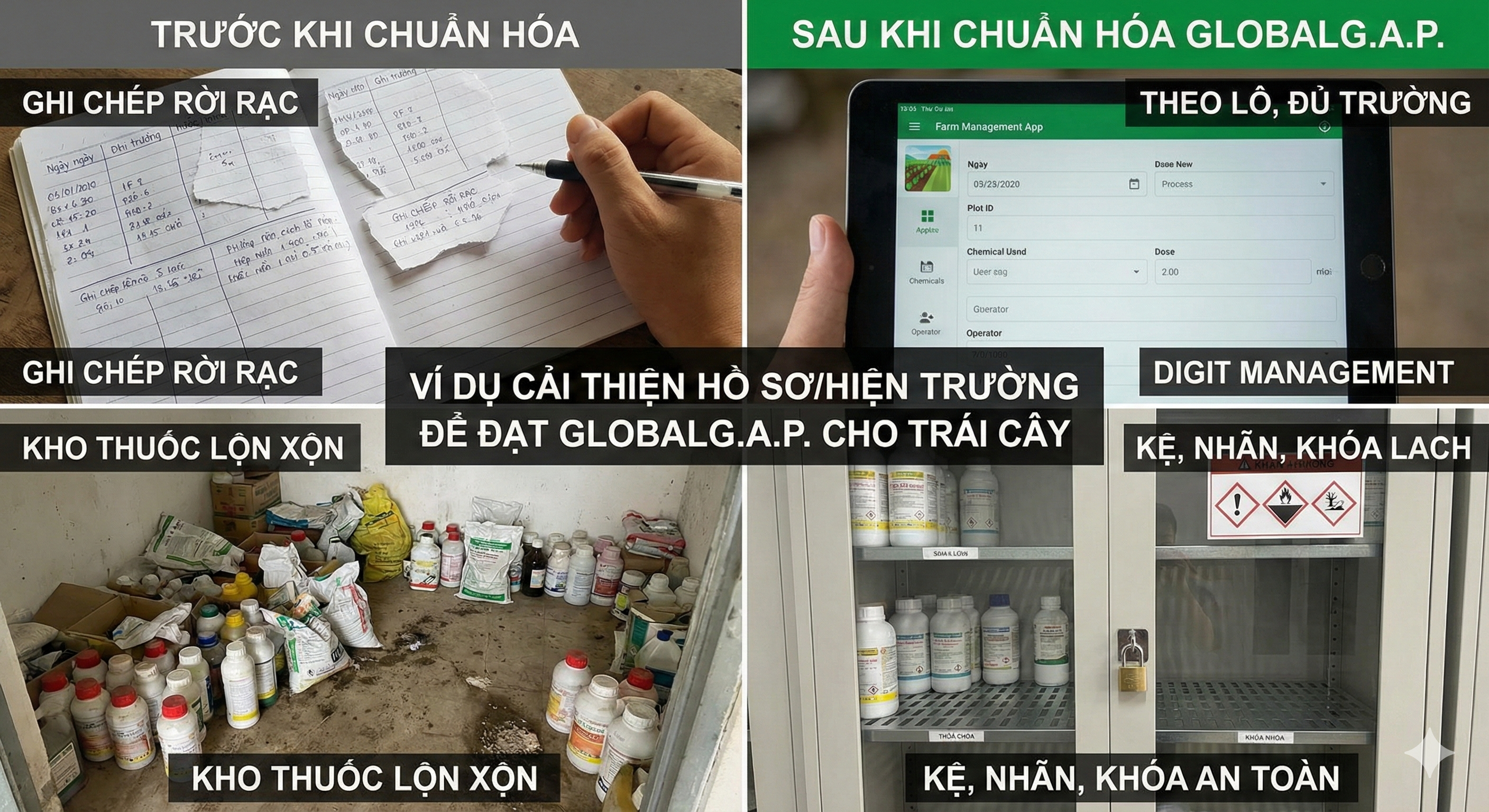 tiêu chuẩn global gap cho trái cây