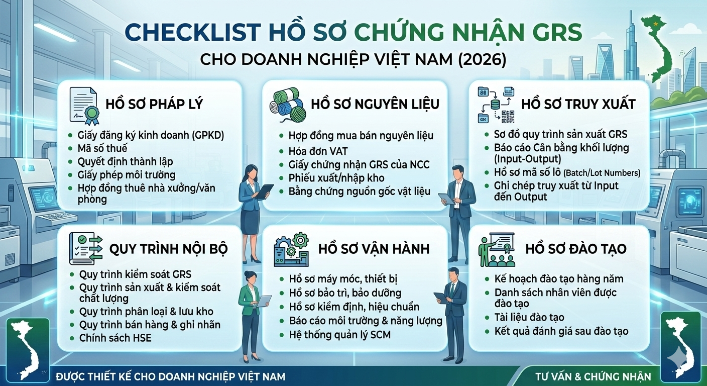 Hồ sơ cần thiết để chứng nhận GRS